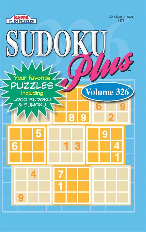 Sudoku Plus Puzzle Book-Volume 339 – KAPPA BOOKS