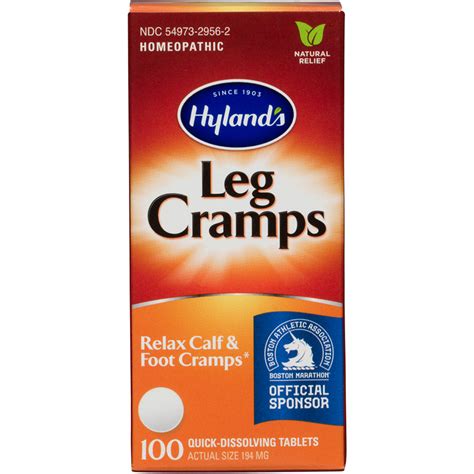 Hylands Leg Cramp Tablets Natural Relief Of Calf Leg And Foot Cramp 100 Count Ctc Health