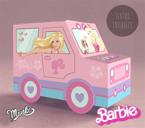 Kit Imprimible Caja Barbie Personalziada Para Cumpela Os