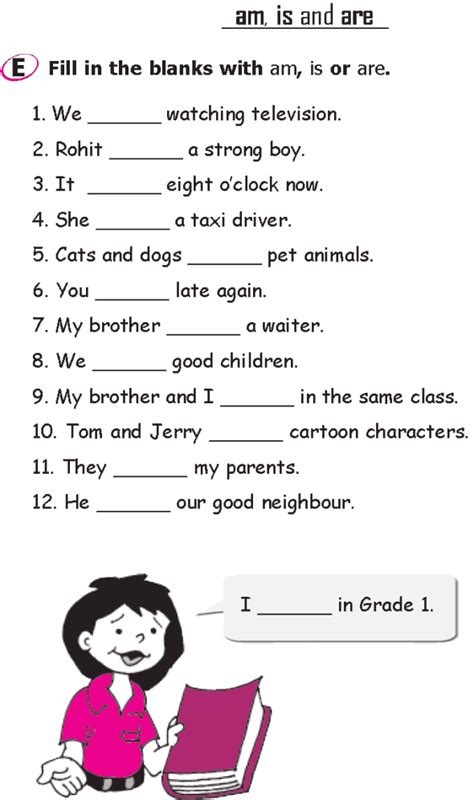 Grade 1 Grammar Printable Worksheets