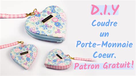 Comment Coudre Un Porte Monnaie En Tissu Sous Forme De Coeur Patron