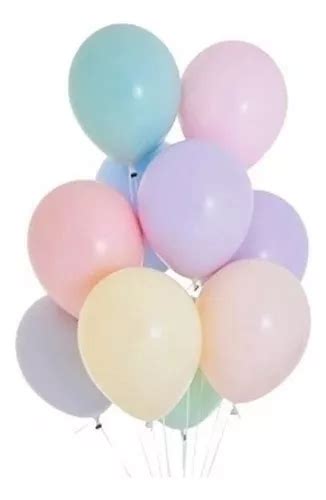 Globos Látex Pastel R12 X50 Unidades Premium MercadoLibre