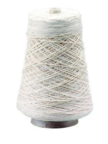 Twisted Plain 2 Ply White Double Cotton Yarn For Textile Industry