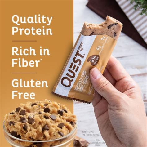 Quest Chocolate Chip Cookie Dough Protein Bars 1 Ct Kroger