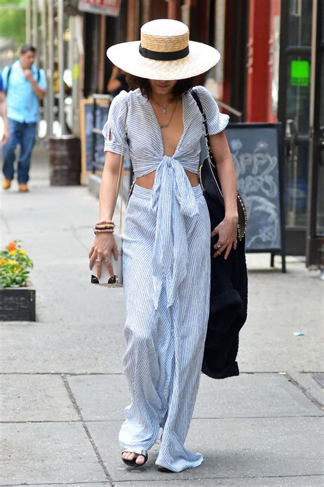 Vanessa Hudgens Braless Showing Huge Cleavage And Abs While Leaving Her Apartmen Porn Pictures