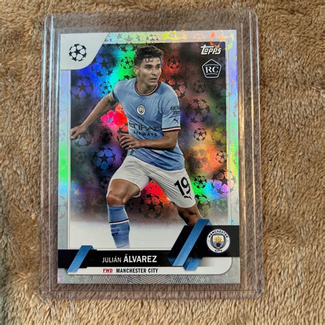 Julian Alvarez 2022 23 Topps Uefa Club Competition Ucc Starball Foil