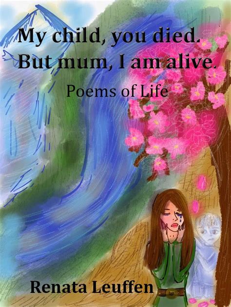 A Woman Standing Next To A Tree With Pink Flowers On It And The Words