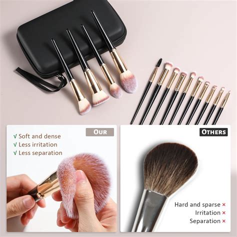 Bs-mall 2023 Luxury Makeup Brushes Design Heart Handle Synthetic Hair ...