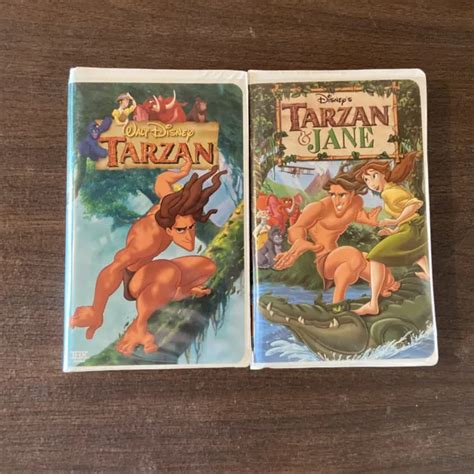 Walt Disney Tarzan And Disneys Tarzan And Jane Vhs Set Clamshell Cases