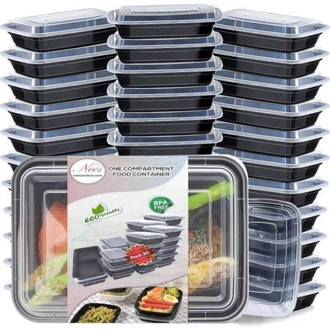 Neez Meal Prep Lot De Bo Tes Repas Alimentaires Compartiments