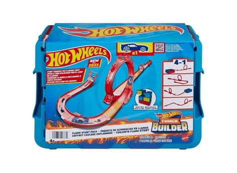 Pista Hot Wheels Track Builder Caixa De Acrobacias De Fogo Em Promo O No Buscap