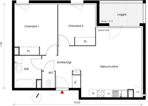 Plan Appartement T3 De 60 78 M² Neuf Résidence « Villa De Valsegur à