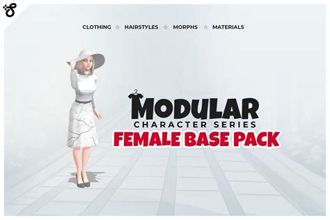 Modular Character Stylized Female Base Pack D Humanoids Unity