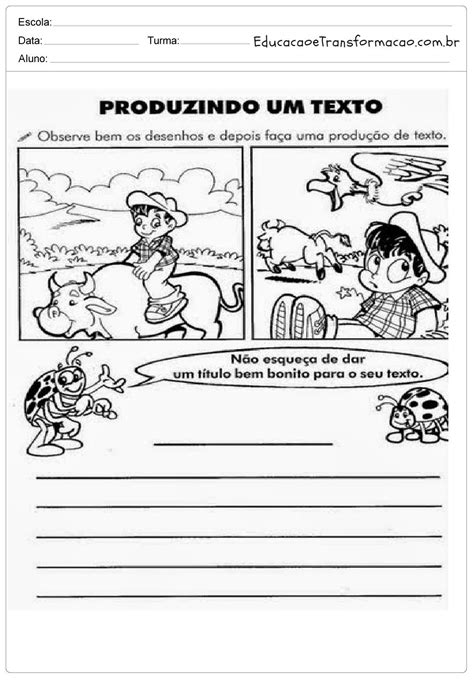 Produção De Texto 2 Ano Começo Meio E Fim - 6