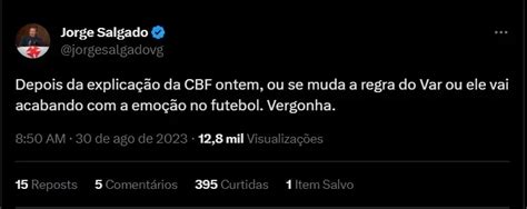 Gerou Revolta Nos Bastidores Jorge Salgado Detona A Cbf Após