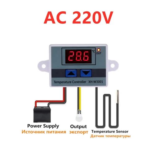 A V V V Ac Digital Led Temperature Controller Xh W For