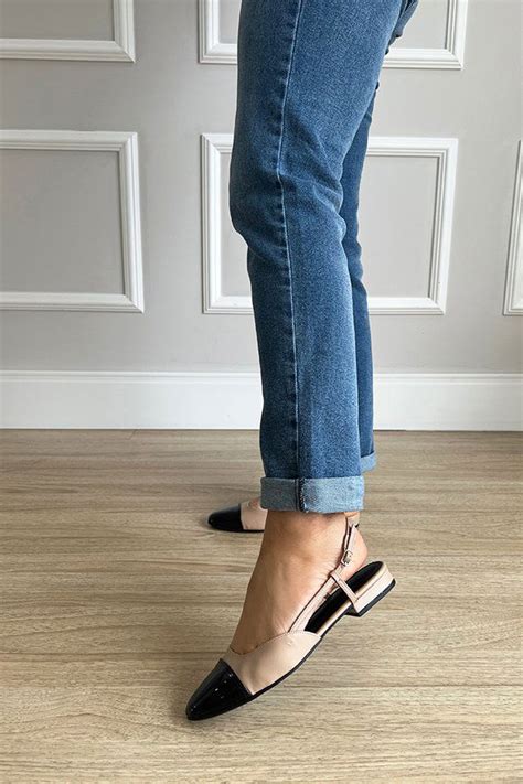 Sapatilha Flat Slingback Bia Nude