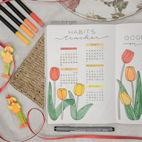 Ig Art For Strangers Simple Habits Trackers For Tulip Theme Bullet