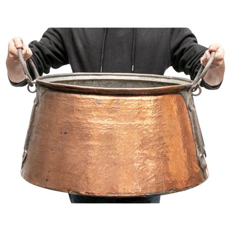 Massive Antique Copper Cauldron At 1stDibs