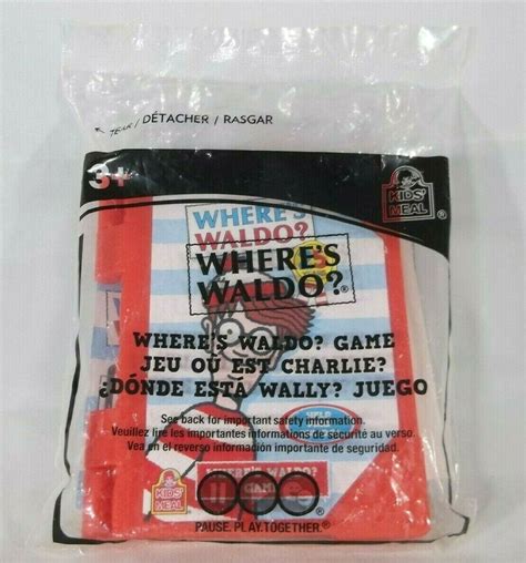 Wendys Wheres Waldo Game Kids Meal Toy Pause Play Together Fast