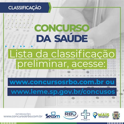 Prefeitura Divulga Lista De Classificação Preliminar Do Concurso