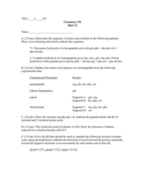 Amino Acids Peptides And Proteins