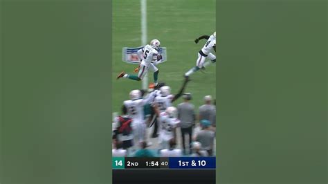 Jalen Ramsey With A Interception In His Dolphins Debut Youtube