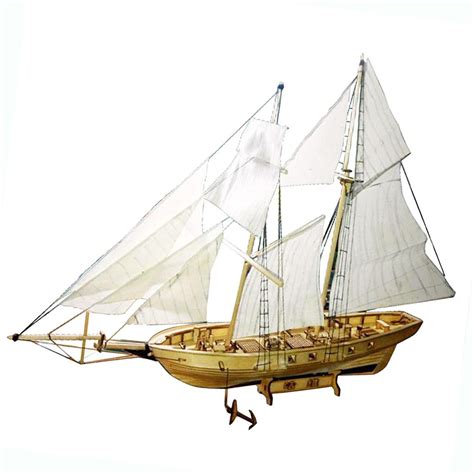 DIY Sailing Ship Model Kits, Wooden Sailboat to , Assembling Kits for Kids And Adults, 1:130 ...