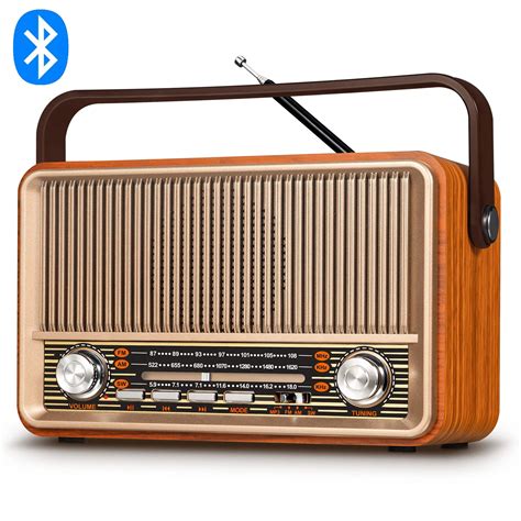 Ta Nabilir Ah Ap Retro Bluetooth Radyo Fm Am Sw Arj Edilebilir Radyo