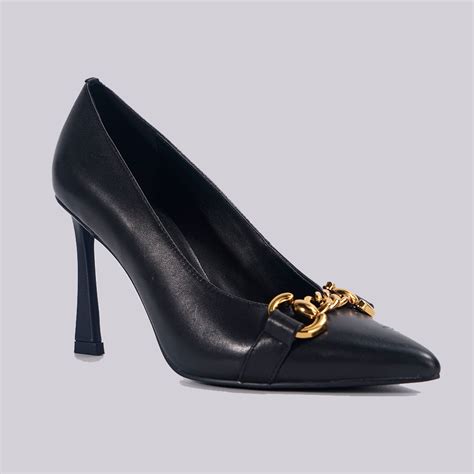 Chunky Chain Stilleto Heel Pumps For Women