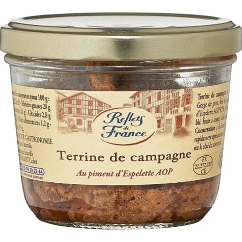 Terrine De Campagne Au Piment D Espelette REFLETS DE FRANCE Le Pot De