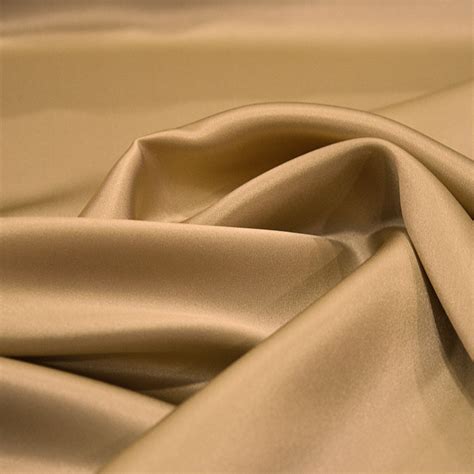 Beige Satin Fabric Silk Tissus En Ligne