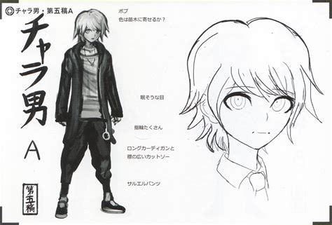 Image Art Book Scan Danganronpa V3 Character Designs Betas Rantaro