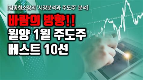 [김종철 시장분석과 주도주] 바람의 방향 월양 1월 주도주 베스트 10선 Youtube