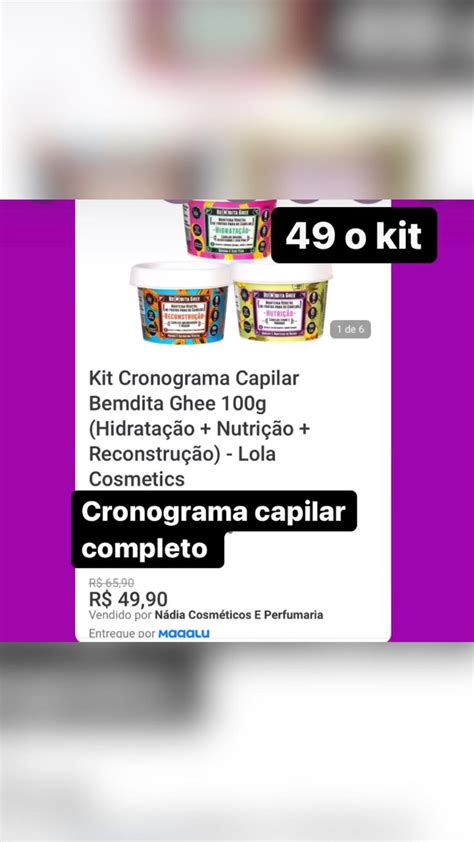 Kit Cronograma Capilar Bemdita Ghee 100g Hidratação Nutrição