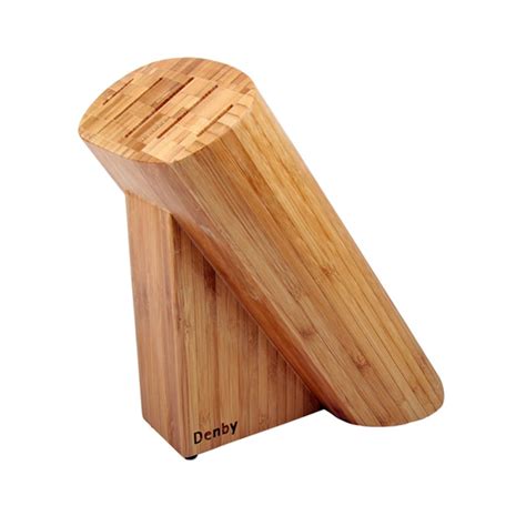 Denby Pottery Bamboo 5 Slot Oval Knife Block Tado