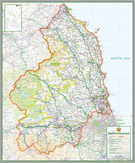 Northumberland County Map I Love Maps