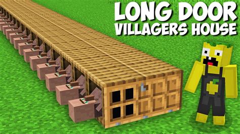 Why Did THIS VILLAGER S BUILD A HOUSE IN LONG DOOR In Minecraft NEW