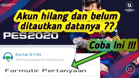 Cara Memulihkan Atau Mengembalikan Akun Pes Mobile Yang Hilang