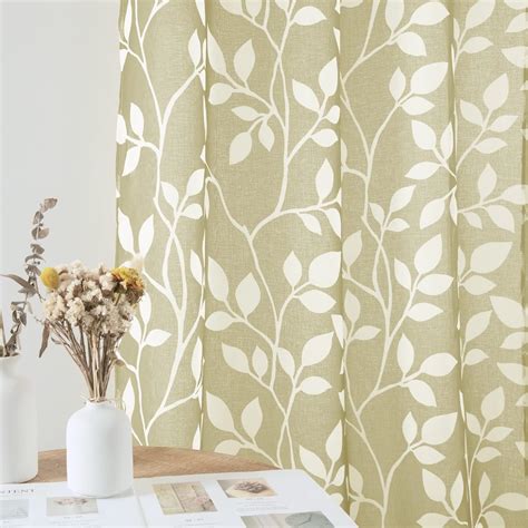 Amazon Xtmyi Beige Tan Light Fitering Living Room Curtain Panels