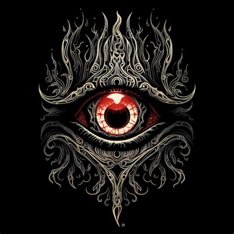 Premium Photo Cyclops Fire Eye Tattoo Design Illustration