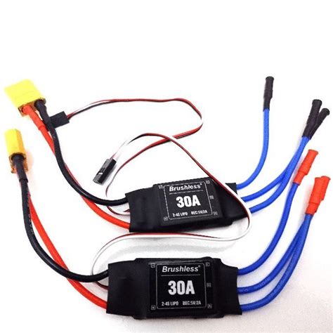 Esc Brushless 30a Lipo 2s 4s Bec 5v 2a P Aeromodelos E Drones Modelismo