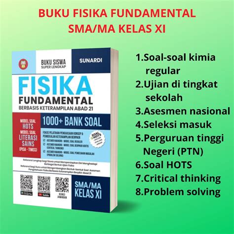 Jual Buku Ringkasan Materi Dan Latihan Soal Fundamental Fisika Sma Ma