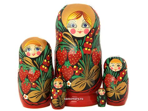 Матрешка "Хохлома классическая", арт. 52 купить