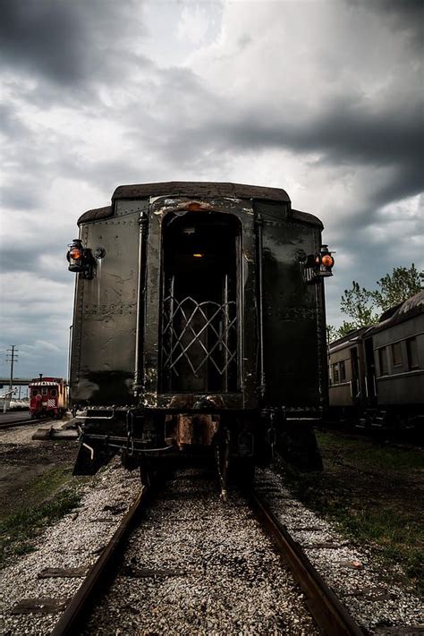 The Back Of The Train By Dale Kincaid Train Train Depot Train Tracks