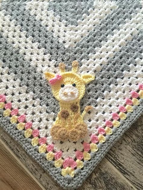 Blankets Giraffe Crochet Baby Blanket Crochet Handmade Blanket