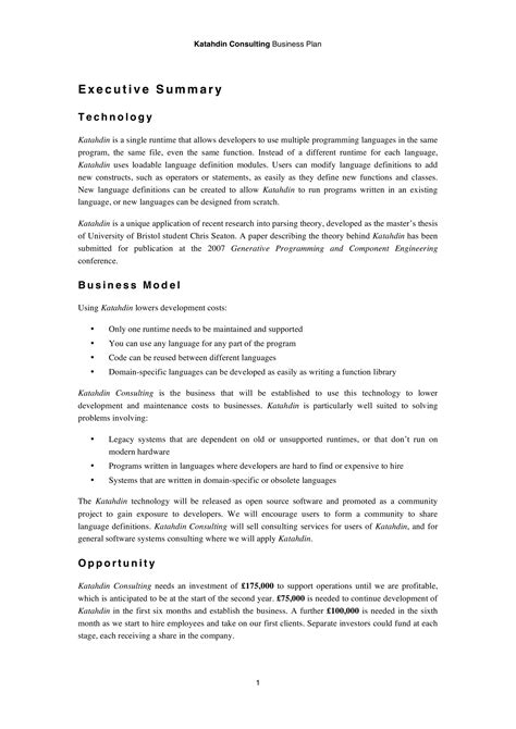 Business Consulting Business Plan 8 Examples How To Make Format Pdf