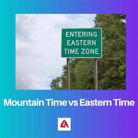 Difference Between Mountain Time And Eastern Time