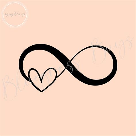 Infinity Heart Symbol SVG, Infinity Sign Cut File, Forever Symbol SVG ...