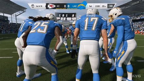 Madden Nfl 20 Los Angeles Chargers Vs Kansas City Chiefs Gameplay